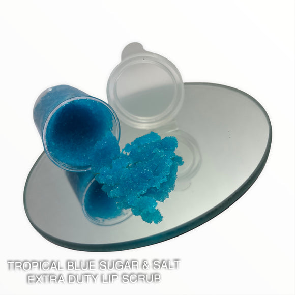 Tropical Blue Sugar & Salt Extra Duty Lip Scrub